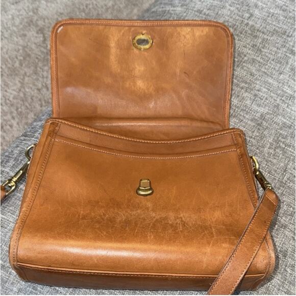 VTG Coach Court Bag Pre-9870 Leatherware USA Glove-Tanned Leather Saddle RARE - Picture 12 of 12